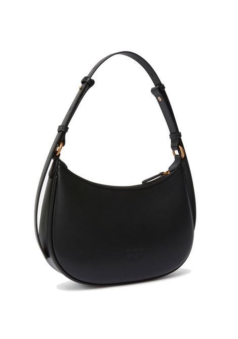 Borsa Pinko mini Love bag half moon simply nera logo love birds PINKO | Borse | 102790 A1YBZ99Q